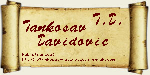 Tankosav Davidović vizit kartica